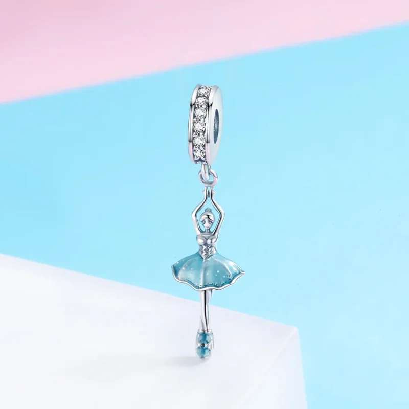 (bilde for) Pandora Style Silver Ballerina Dangle - SCC514 - Vis 3