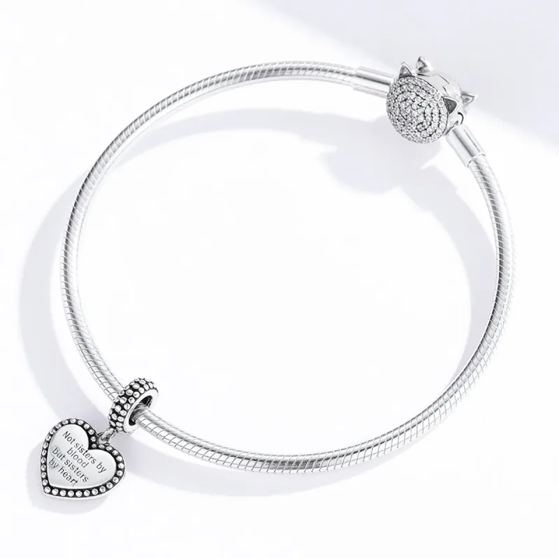 (bilde for) Pandora Style Silver Bestie Dangle - SCC1396 - Vis 3