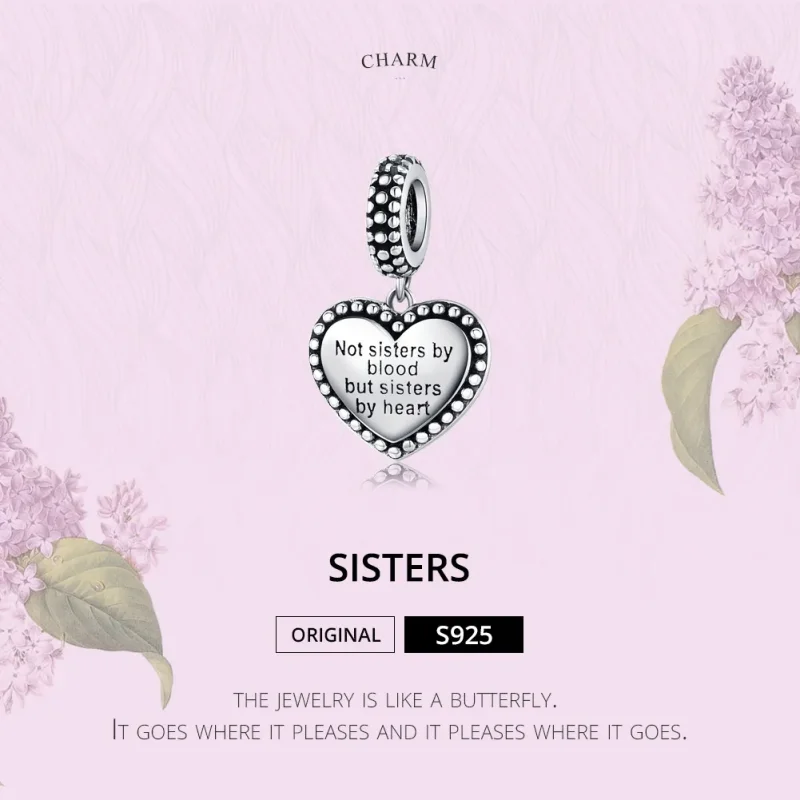 (bilde for) Pandora Style Silver Bestie Dangle - SCC1396 - Vis 5