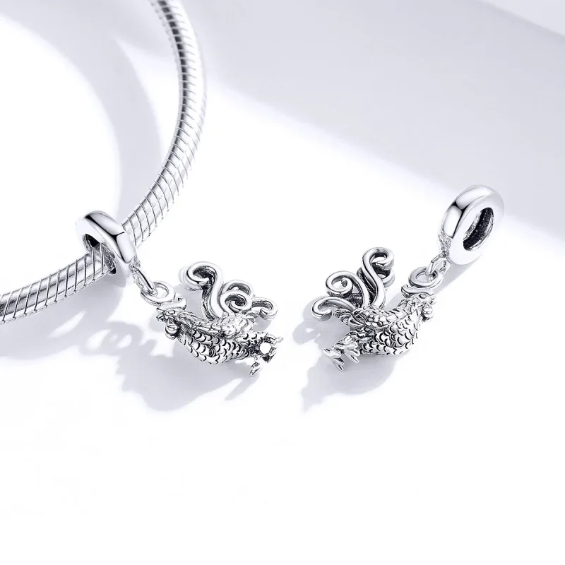 (bilde for) Pandora Style Silver Brave Rooster Dangle - SCC1337 - Vis 4