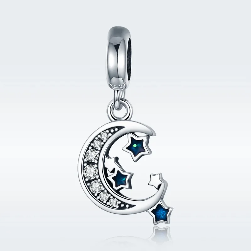 (bilde for) Pandora Style Silver Bright Stars Dangle - SCC639 - Vis 2