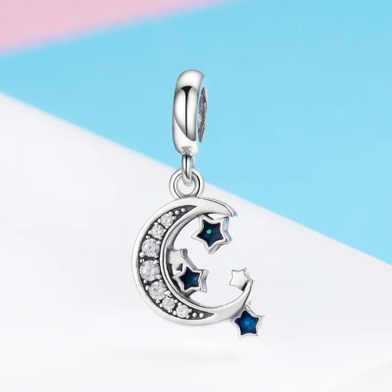 (bilde for) Pandora Style Silver Bright Stars Dangle - SCC639 - Vis 5