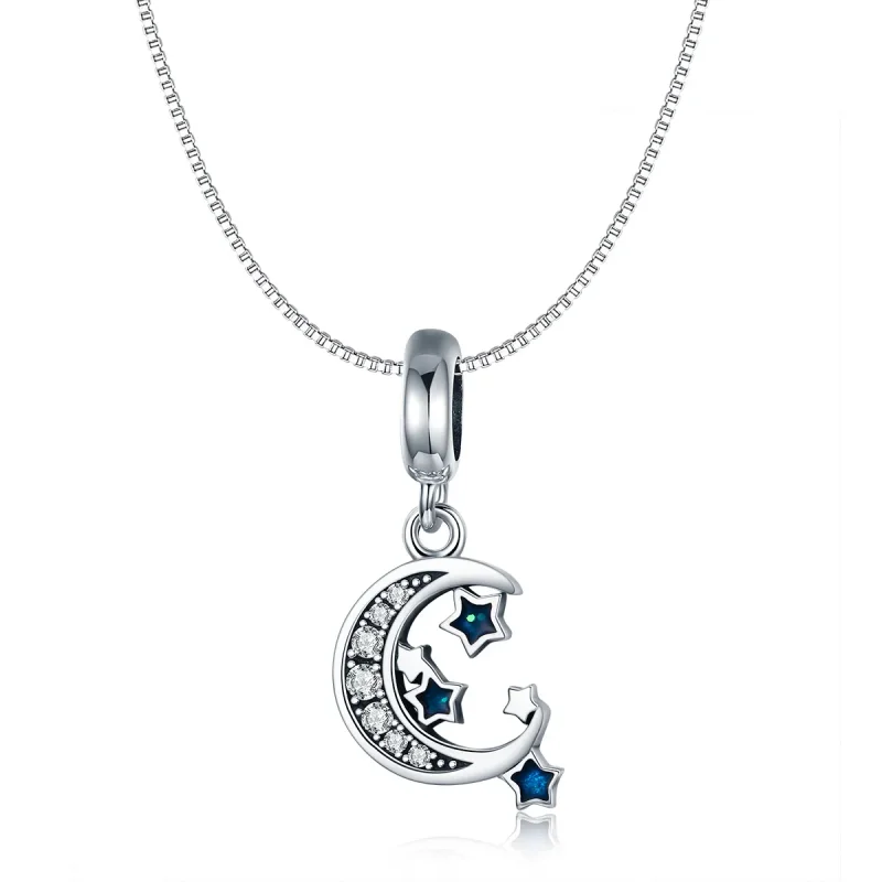 (bilde for) Pandora Style Silver Bright Stars Dangle - SCC639 - Vis 6