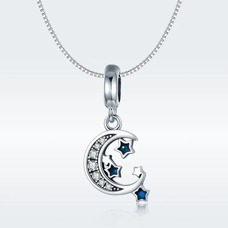(bilde for) Pandora Style Silver Bright Stars Dangle - SCC639 - Vis 8