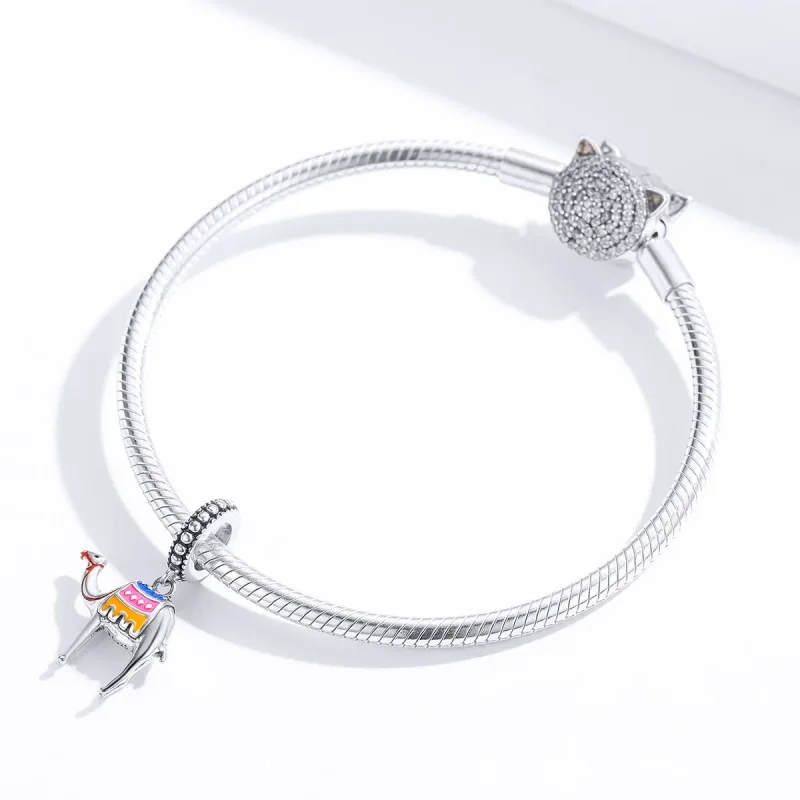 (bilde for) Pandora Style Silver Camel Dangle - SCC1376 - Vis 4