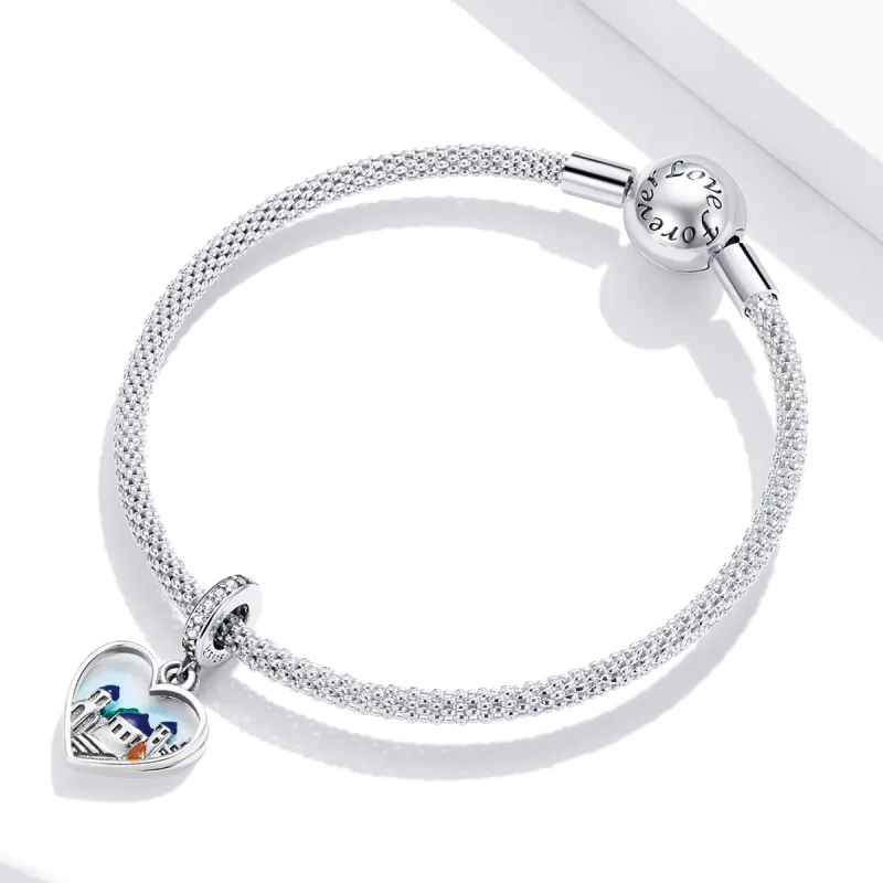 (bilde for) Pandora Style Silver Charming Scenery Dingle - SCC1742 - Vis 3