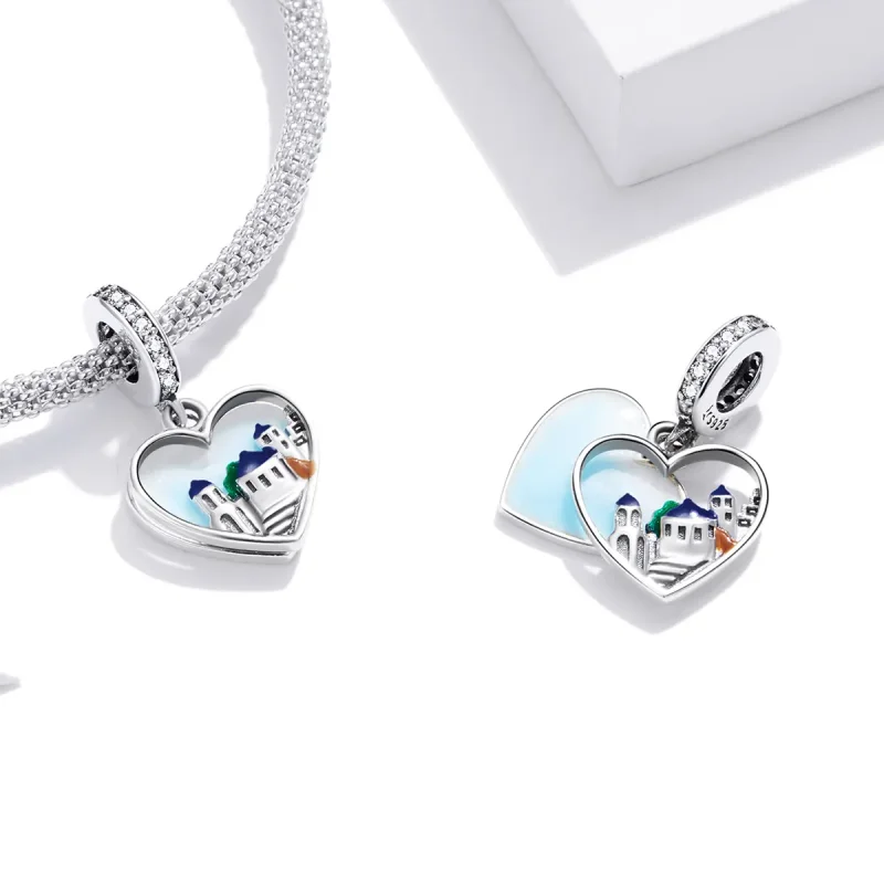 (bilde for) Pandora Style Silver Charming Scenery Dingle - SCC1742 - Vis 4