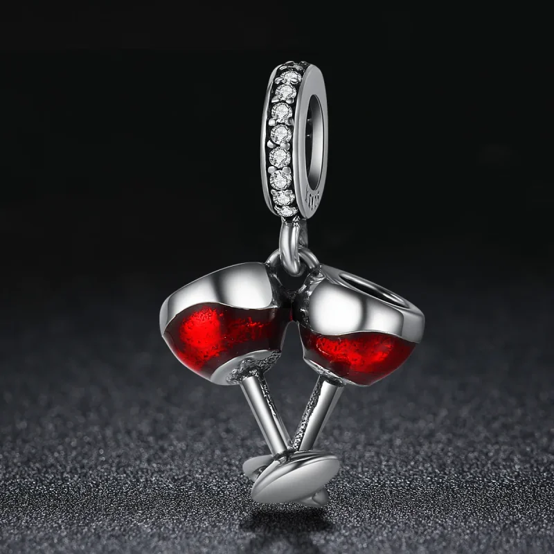 (bilde for) Pandora Style Silver Cheers Dangle - SCC478 - Vis 2