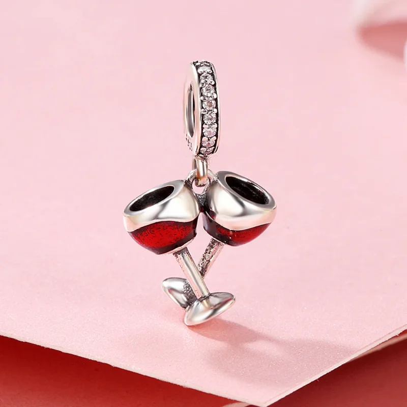 (bilde for) Pandora Style Silver Cheers Dangle - SCC478 - Vis 3
