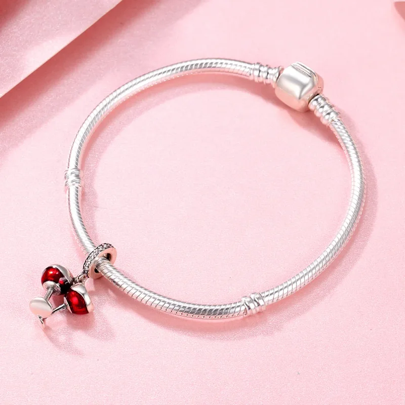 (bilde for) Pandora Style Silver Cheers Dangle - SCC478 - Vis 4