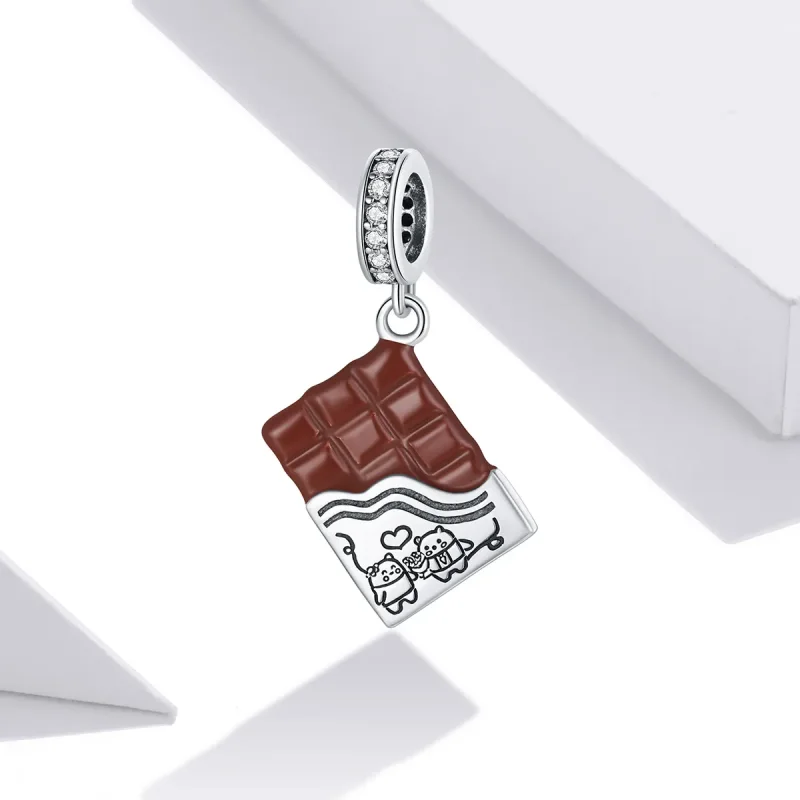(bilde for) Pandora Style Silver Chocolate Love Dangle - SCC1782 - Vis 2