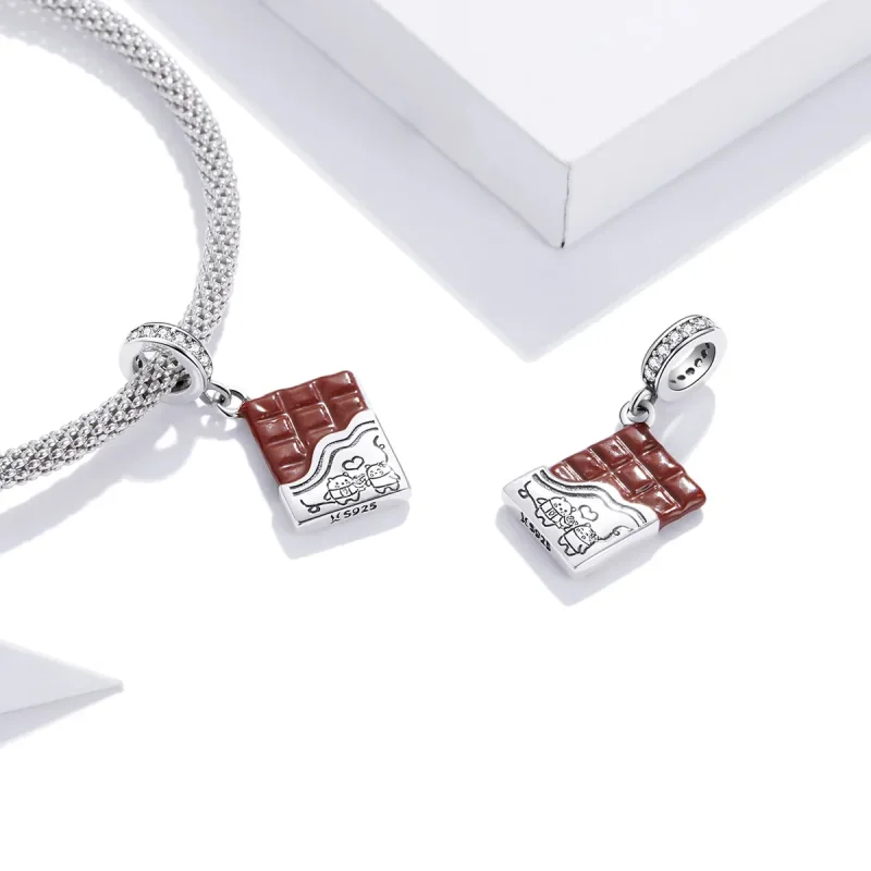 (bilde for) Pandora Style Silver Chocolate Love Dangle - SCC1782 - Vis 4