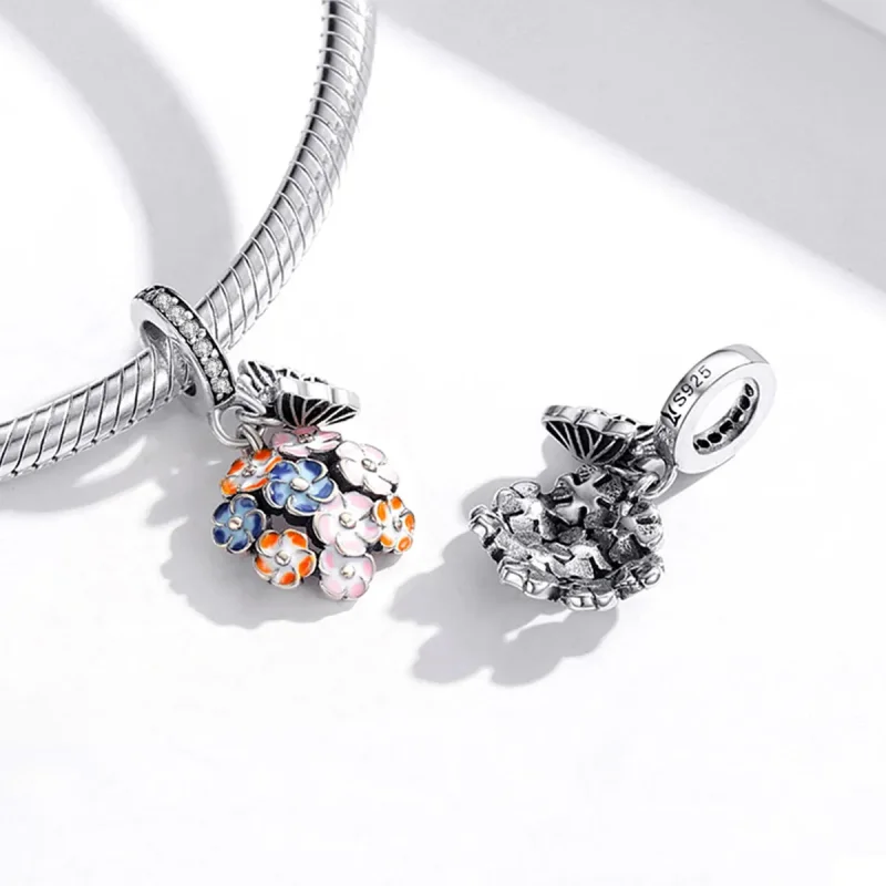 (bilde for) Pandora Style Silver Colorful Garden Dangle - SCC1702 - Vis 4