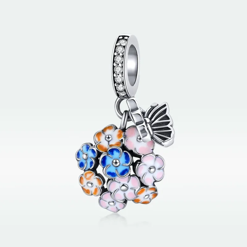 (bilde for) Pandora Style Silver Colorful Garden Dangle - SCC1702 - Vis 5