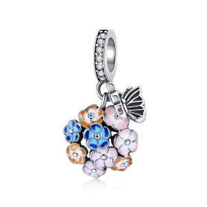 (bilde for) Pandora Style Silver Colorful Garden Dangle - SCC1702