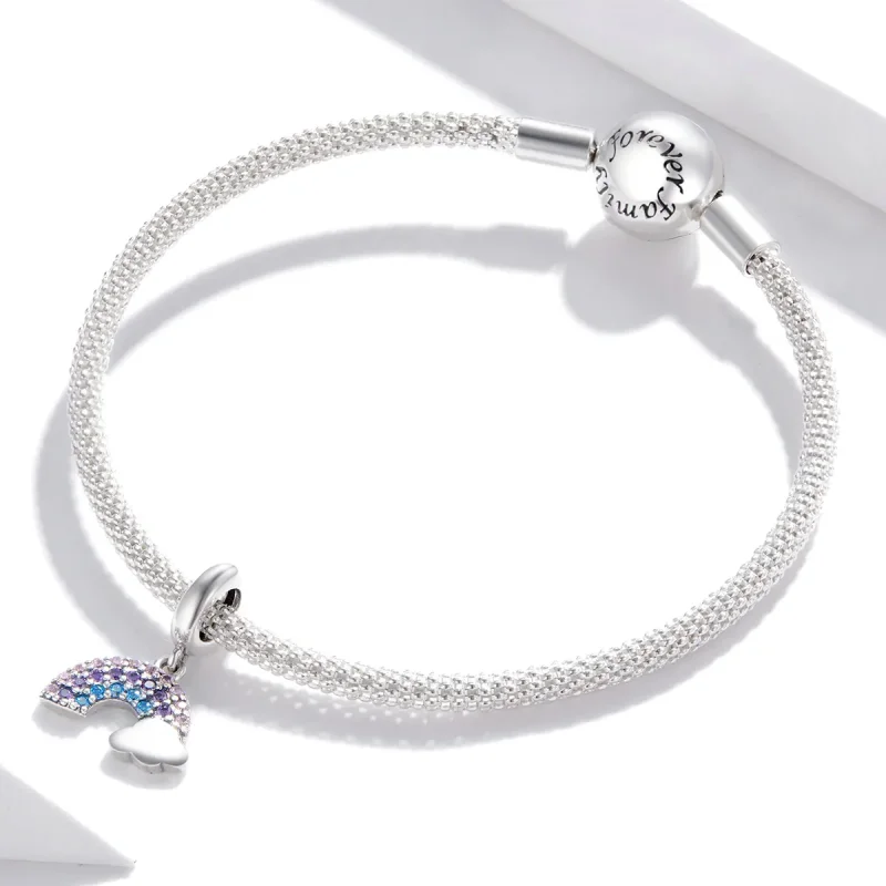(bilde for) Pandora Style Silver Colorful Rainbow Dangle - SCC1625 - Vis 3