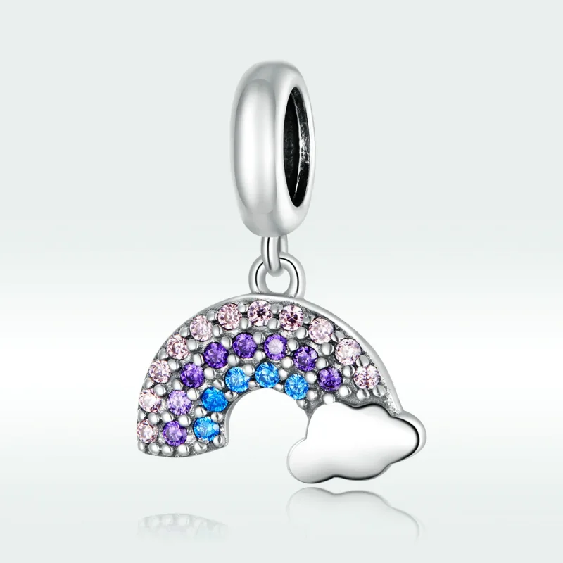 (bilde for) Pandora Style Silver Colorful Rainbow Dangle - SCC1625 - Vis 5