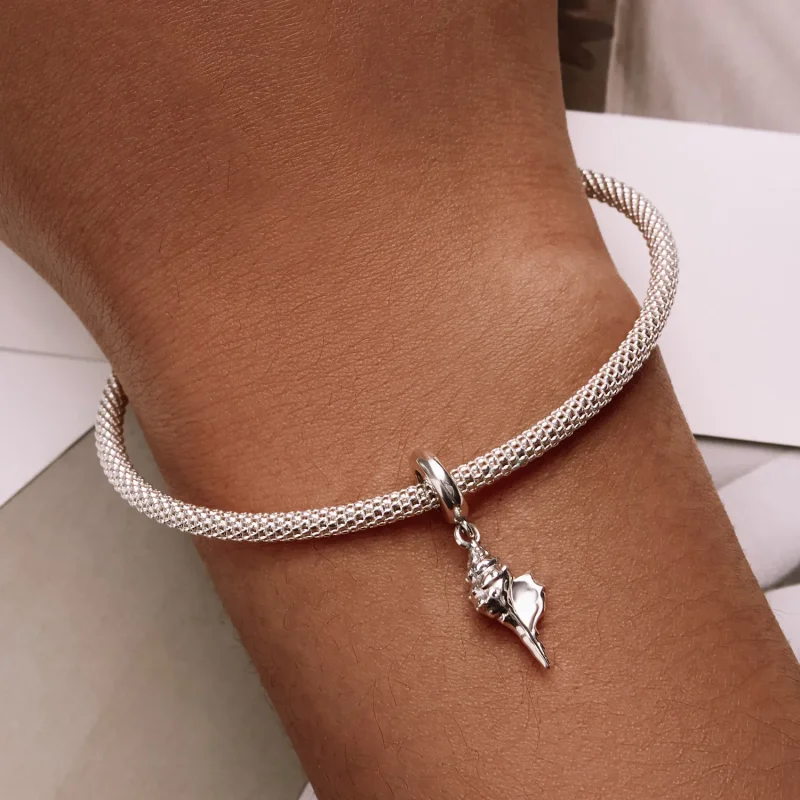 (bilde for) Pandora Style Silver Conch Dangle - SCC2235 - Vis 6