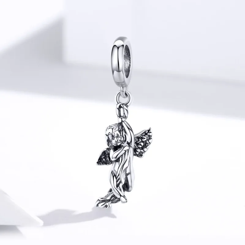 (bilde for) Pandora Style Silver Cupid Dangle - SCC1405 - Vis 2
