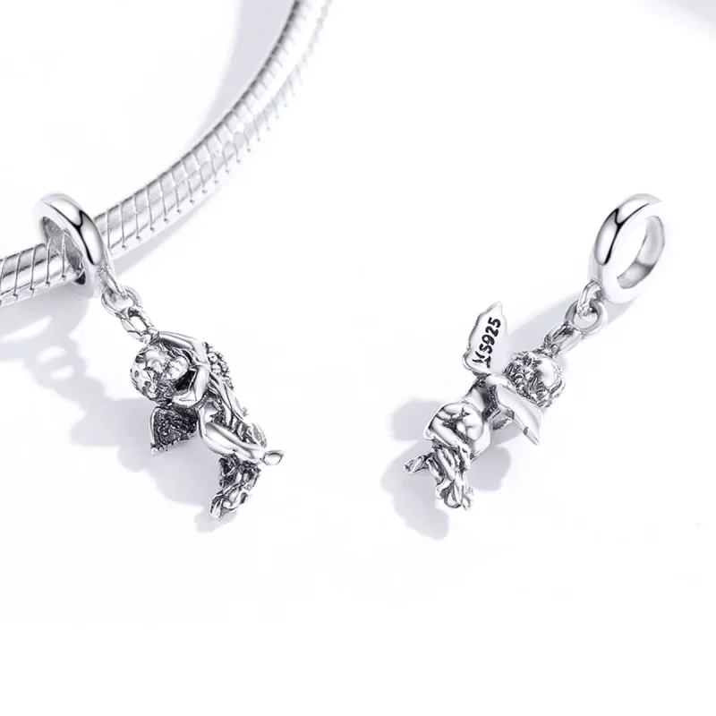 (bilde for) Pandora Style Silver Cupid Dangle - SCC1405 - Vis 4