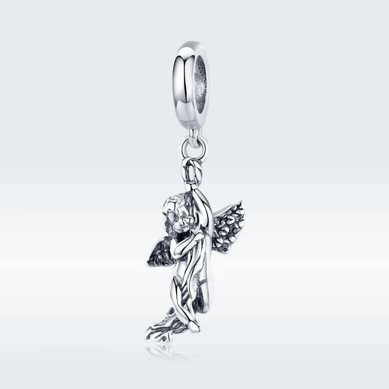 (bilde for) Pandora Style Silver Cupid Dangle - SCC1405 - Vis 5
