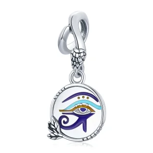 (bilde for) Pandora Style Silver Egypt - Twin Eyes Dangle - SCC1857