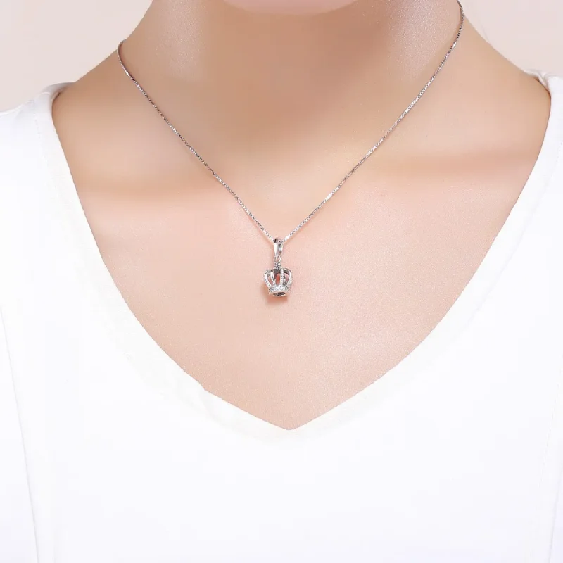 (bilde for) Pandora Style Silver Elegant Crown Dangle - SCC781 - Vis 5