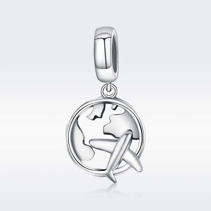 (bilde for) Pandora Style Silver En drøm om å reise rundt Dangle - SCC242 - Vis 2