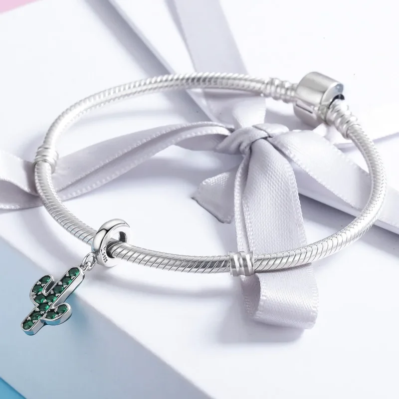 (bilde for) Pandora Style Silver Fresh Cactus Dangle - SCC515 - Vis 4