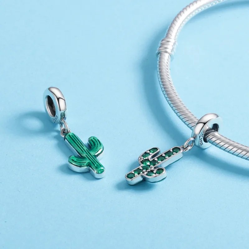 (bilde for) Pandora Style Silver Fresh Cactus Dangle - SCC515 - Vis 5