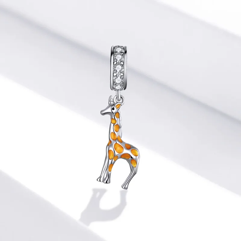 (bilde for) Pandora Style Silver Giraffe Dangle - BSC258 - Vis 2