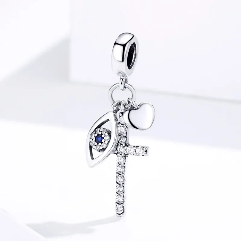 (bilde for) Pandora Style Silver Guardian Dangle - SCC1327 - Vis 2