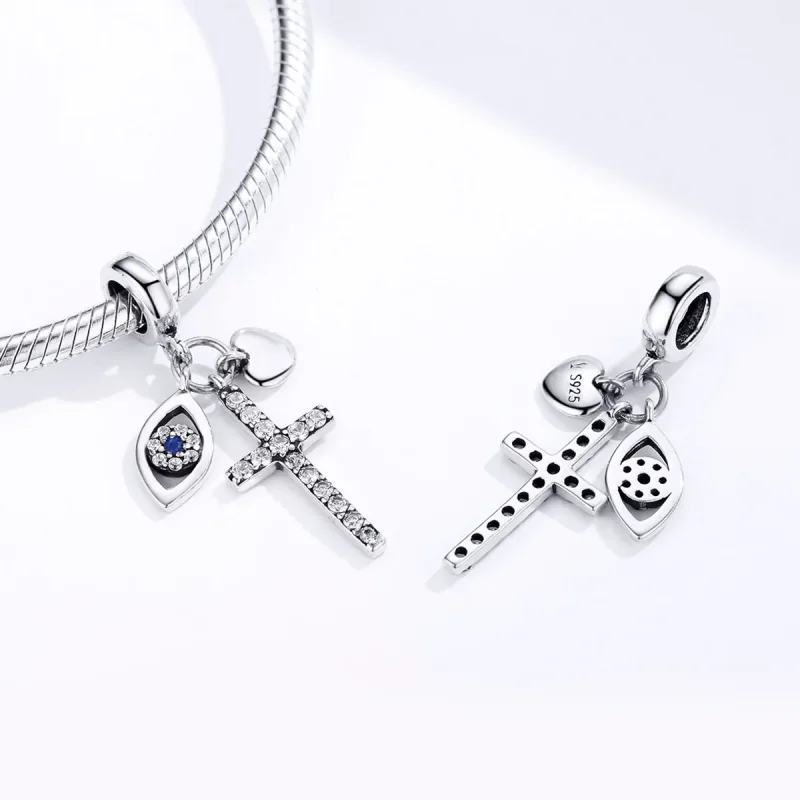 (bilde for) Pandora Style Silver Guardian Dangle - SCC1327 - Vis 4