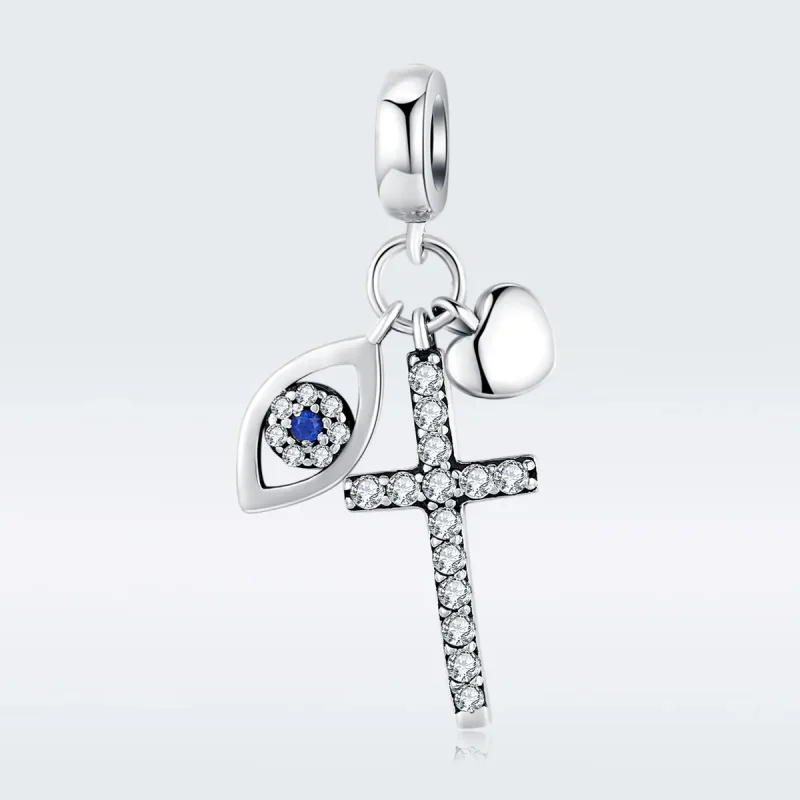 (bilde for) Pandora Style Silver Guardian Dangle - SCC1327 - Vis 5