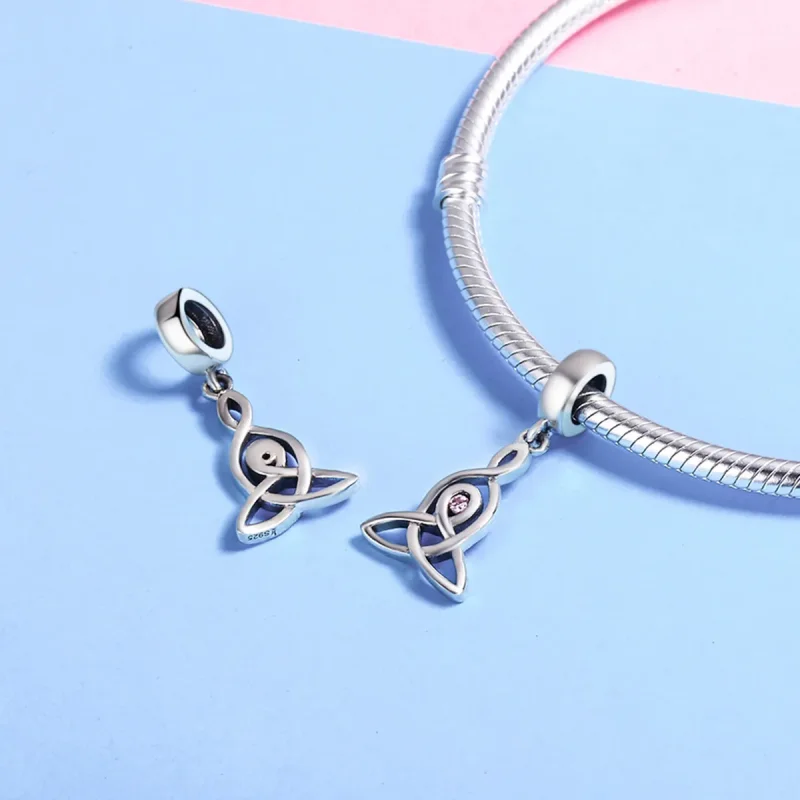 (bilde for) Pandora Style Silver Holy Guarding Dangle - SCC423 - Vis 5