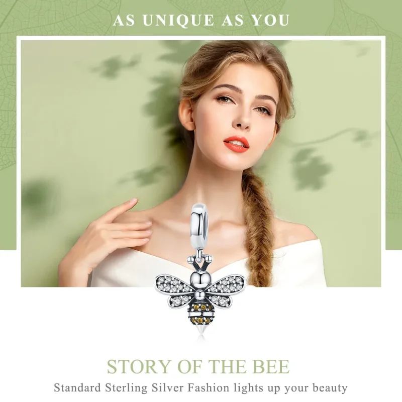 (bilde for) Pandora Style Silver Honey Dangle - SCC821 - Vis 6