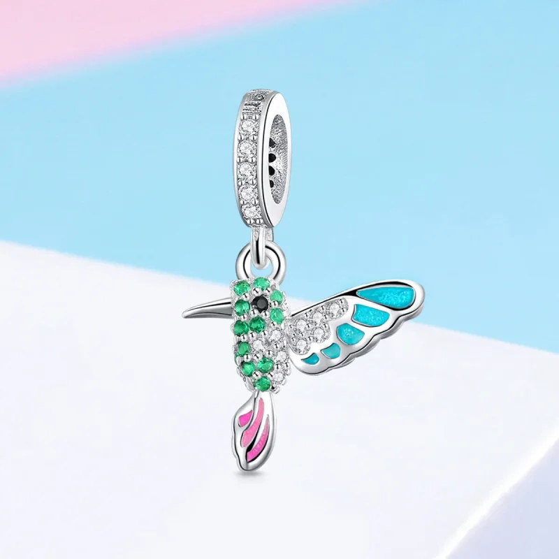 (bilde for) Pandora Style Silver Kingfisher Dangle - SCC991 - Vis 2