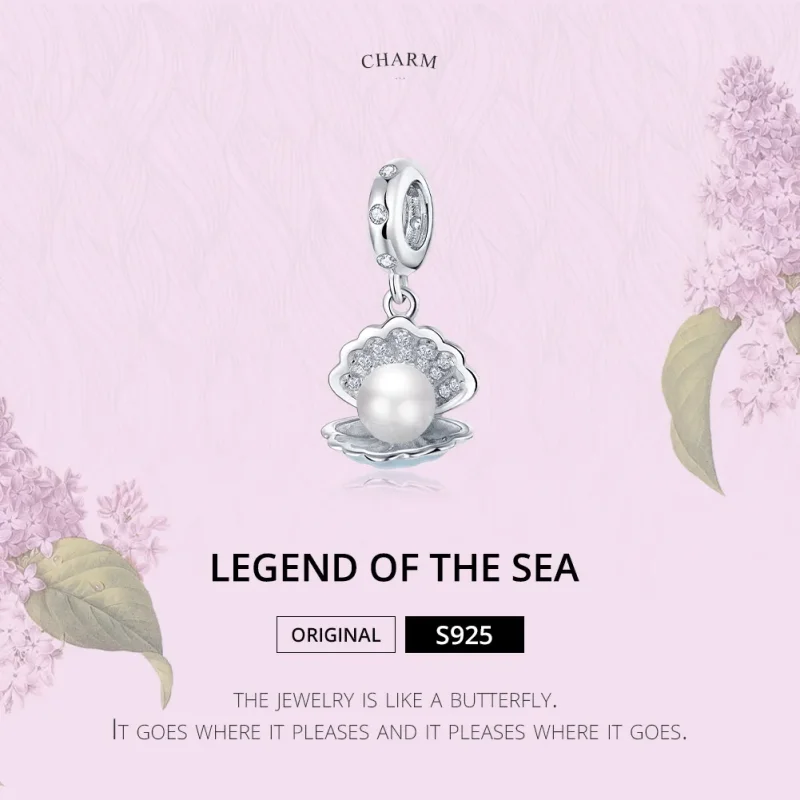 (bilde for) Pandora Style Silver Legend of The Sea Dangle - BSC242 - Vis 6