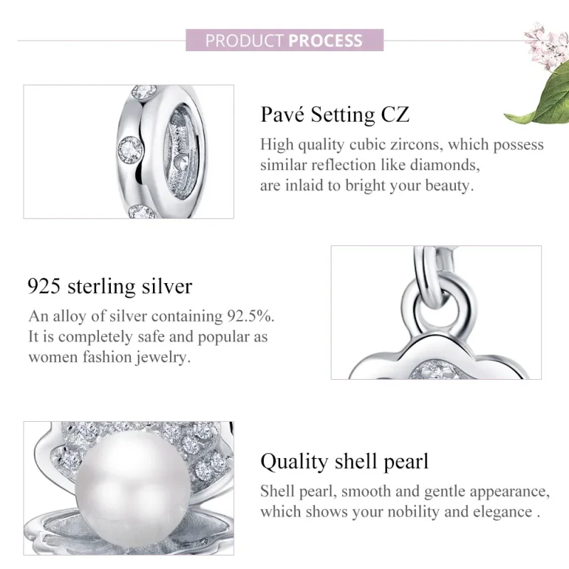 (bilde for) Pandora Style Silver Legend of The Sea Dangle - BSC242 - Vis 8