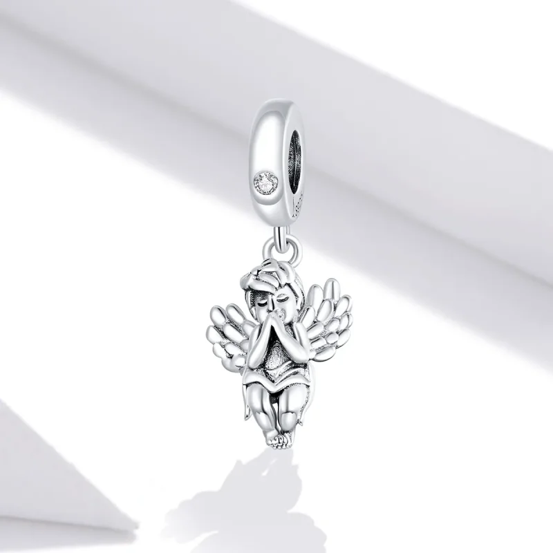 (bilde for) Pandora Style Silver Little Angel Dangle - SCC1686 - Vis 2
