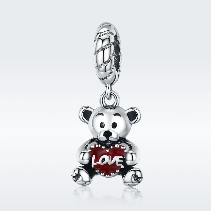 (bilde for) Pandora Style Silver Little Bear Dingle - SCC521 - Vis 2