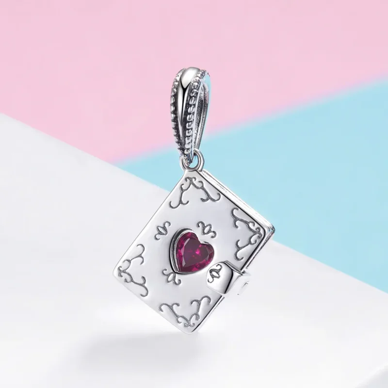 (bilde for) Pandora Style Silver Love Letter Dangle - SCC980 - Vis 2