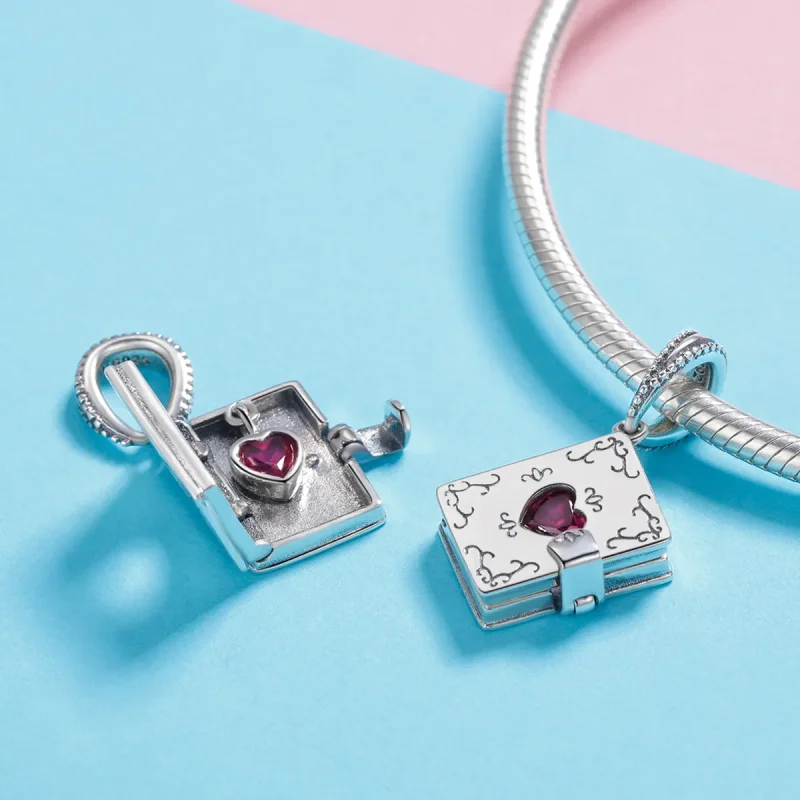 (bilde for) Pandora Style Silver Love Letter Dangle - SCC980 - Vis 4
