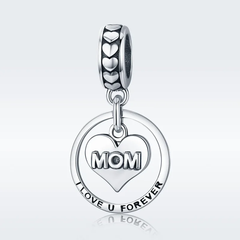 (bilde for) Pandora Style Silver Love Mom Dangle - SCC649 - Vis 2