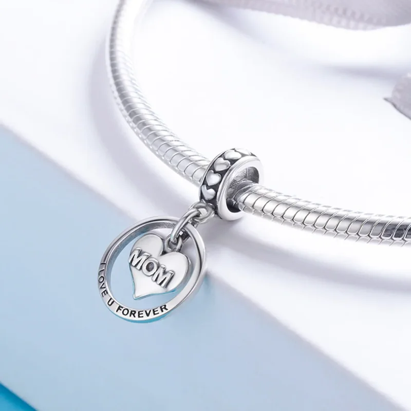 (bilde for) Pandora Style Silver Love Mom Dangle - SCC649 - Vis 4