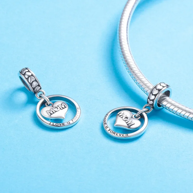 (bilde for) Pandora Style Silver Love Mom Dangle - SCC649 - Vis 5
