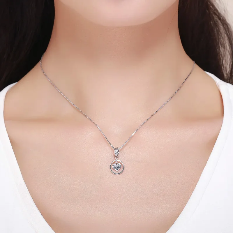(bilde for) Pandora Style Silver Love Mom Dangle - SCC649 - Vis 6