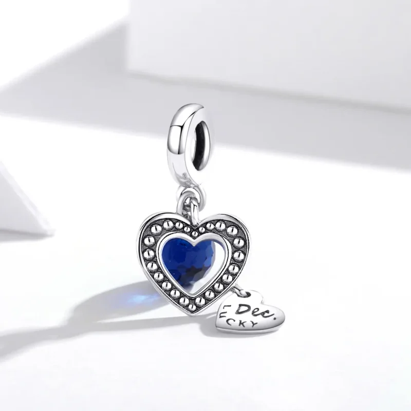 (bilde for) Pandora Style Silver Lucky December Dangle - SCC1721 - Vis 2