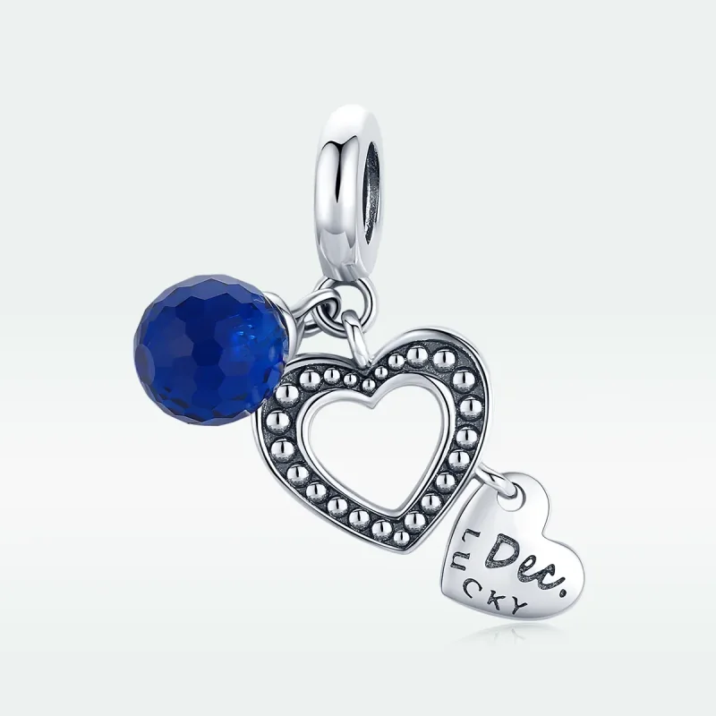 (bilde for) Pandora Style Silver Lucky December Dangle - SCC1721 - Vis 5