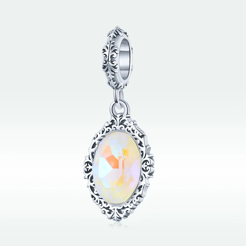 (bilde for) Pandora Style Silver Magic Mirror Dangle - SCC1815 - Vis 5
